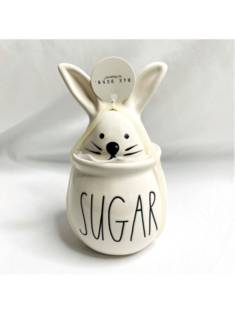 Rae Dunn Easter Rabbit Bunny Sugar Bowl NWT
